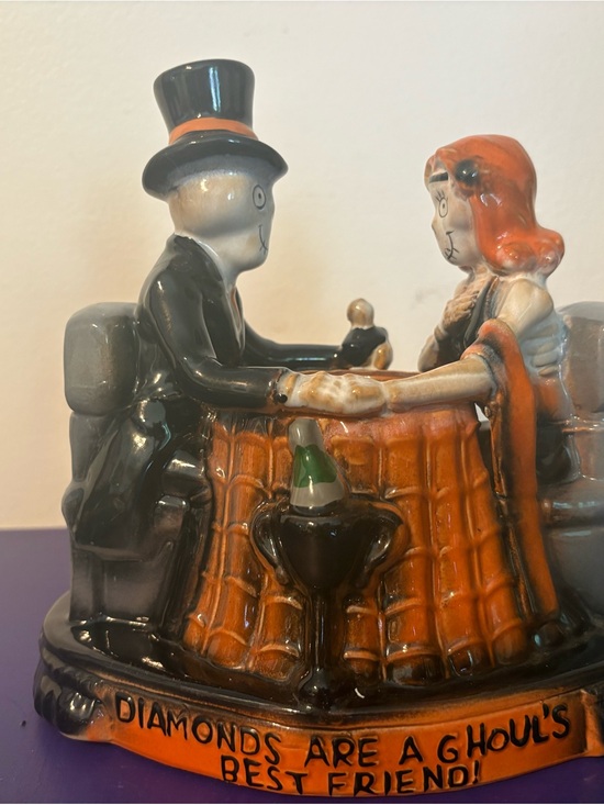 Yankee Candle Other - Yankee Candle Orange and Black Halloween Couple Ceramic Figurine